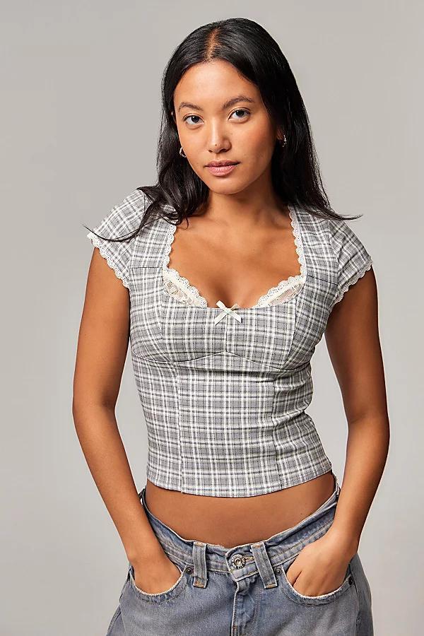 Silence + Noise Dylan Scoop Bengaline Top Womens at Urban Outfitters Product Image