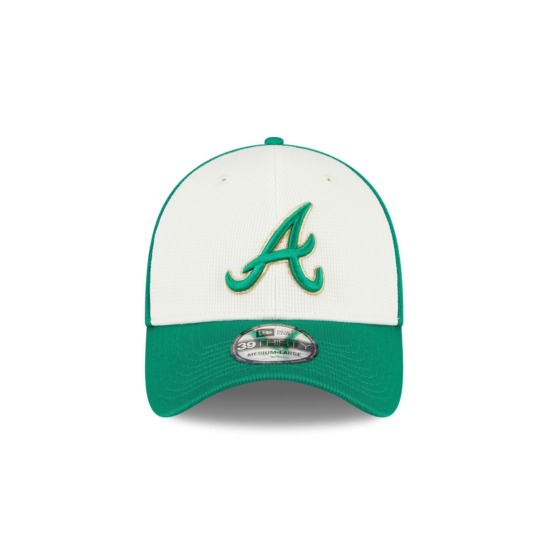 Atlanta Braves St. Patrick's Day 2024 39THIRTY Stretch Fit Hat Male Product Image