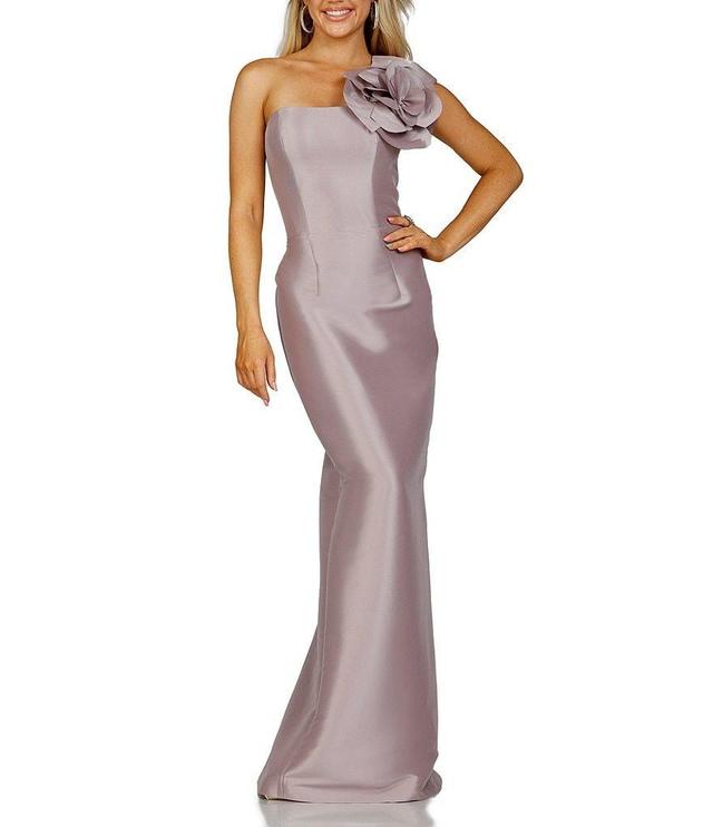 Terani Couture Floral Applique Strapless Gown Product Image