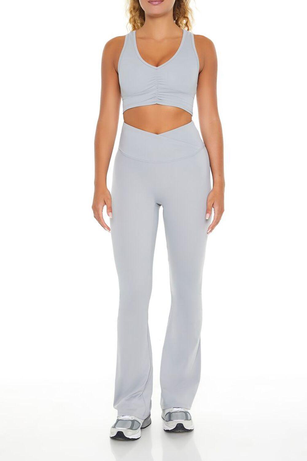 Active Uplift Scrunch Flare Leggings | Forever 21 Product Image