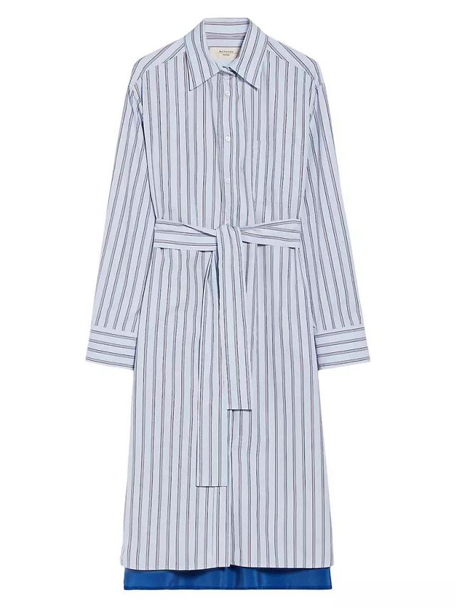 Edipo Striped Cotton Shirtdress Product Image