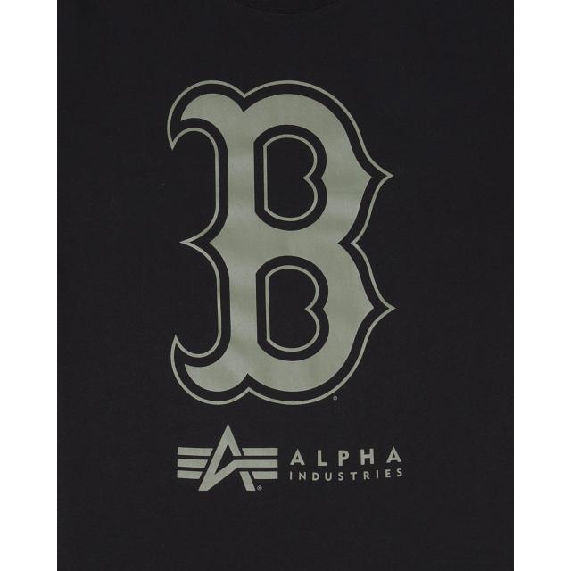 Alpha Industries X Boston Red Sox Black T-Shirt Male Product Image