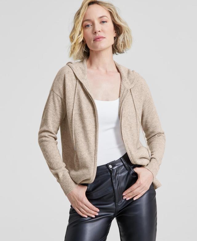 Charter Club Womens 100% Cashmere Zip Hoodie, Created for Macys Product Image