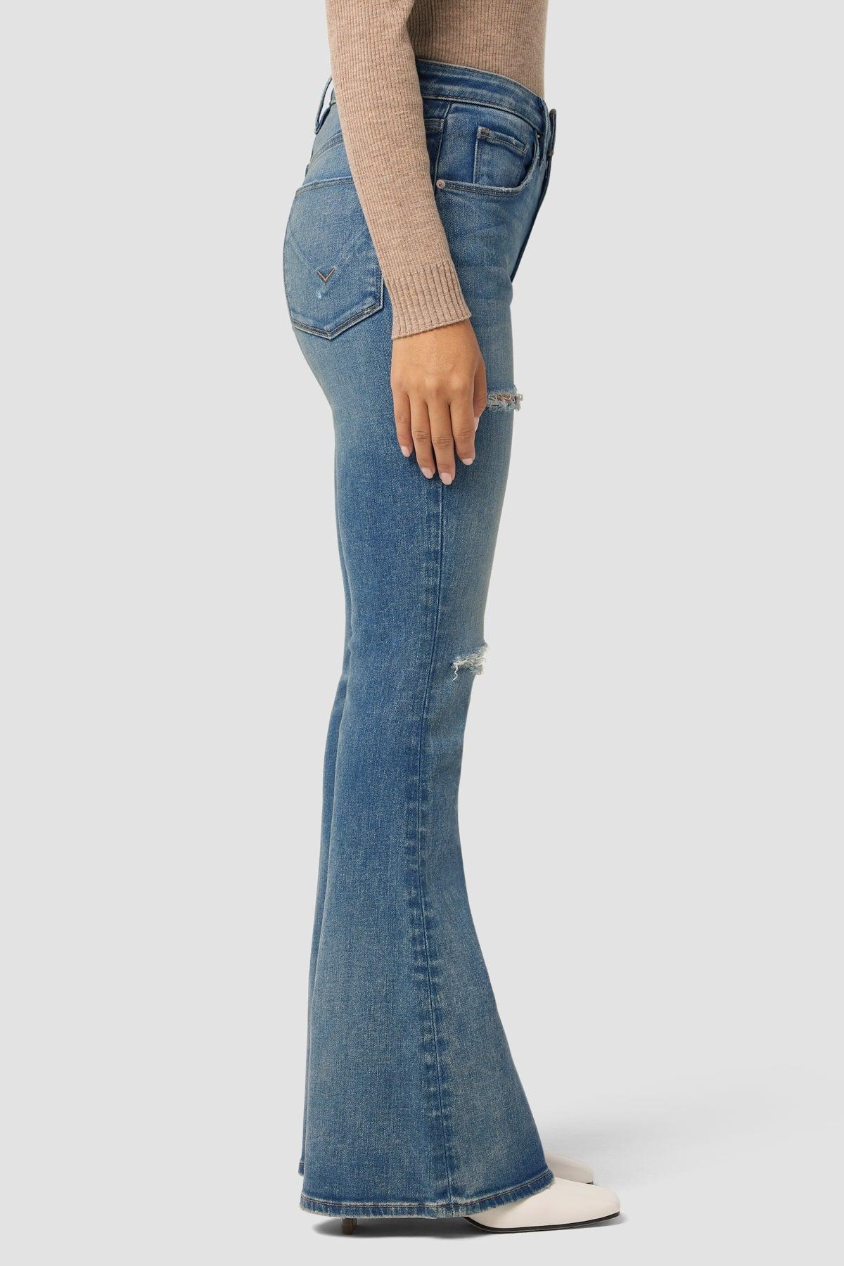 Holly High-Rise Flare Petite Jean Female Product Image