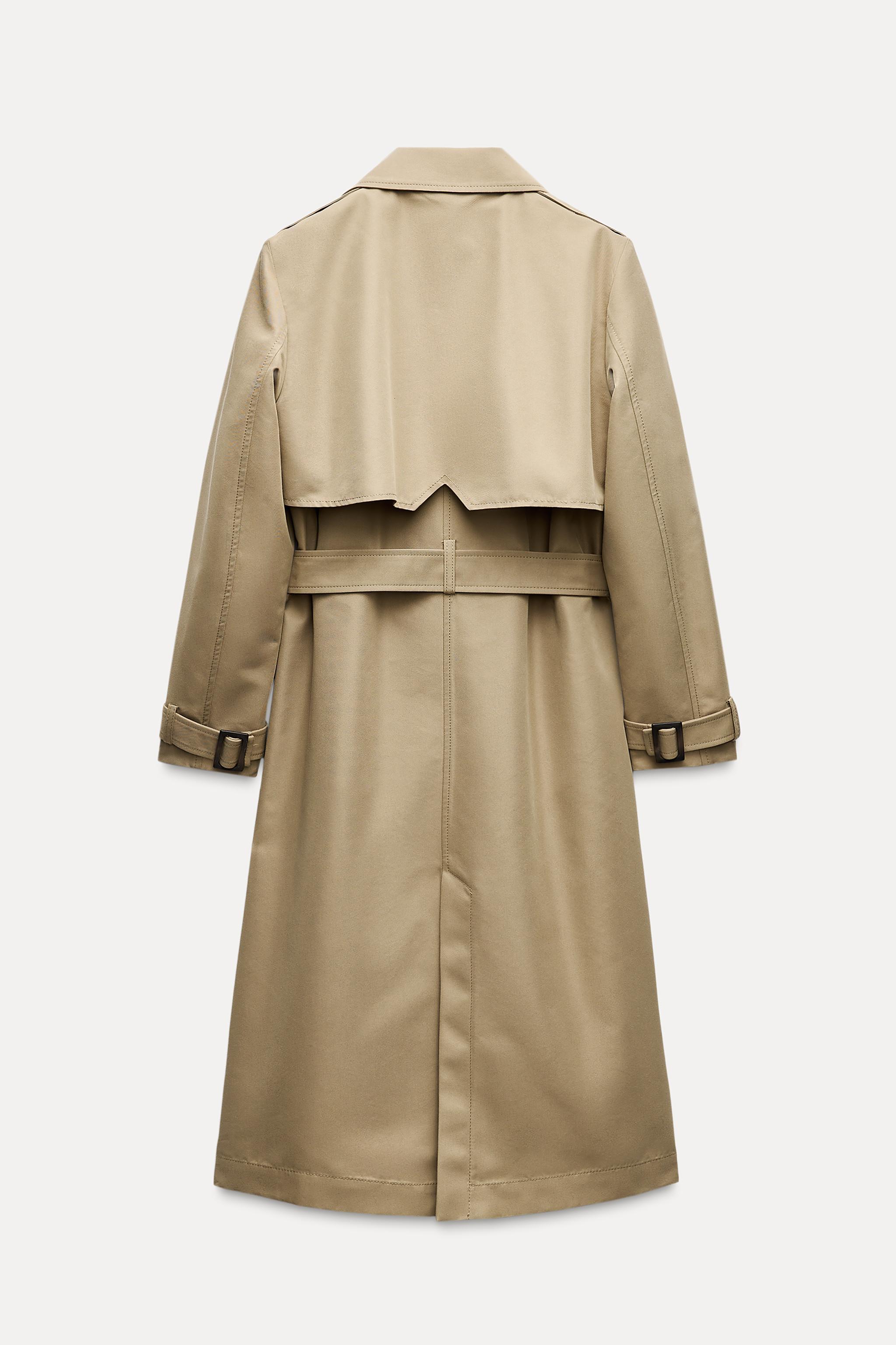 LONG BELTED TRENCH COAT Product Image