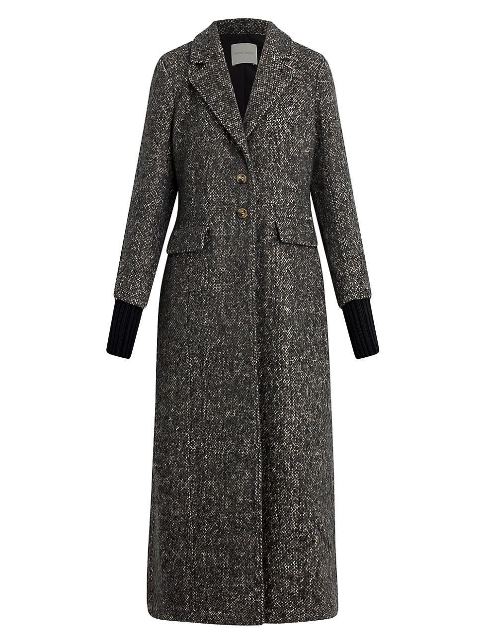 Womens The City Wool-Blend Single-Breasted Coat Product Image