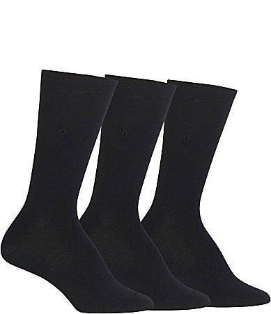 Polo Ralph Lauren Womens Flat Knit Trouser Socks 3 Pack Product Image