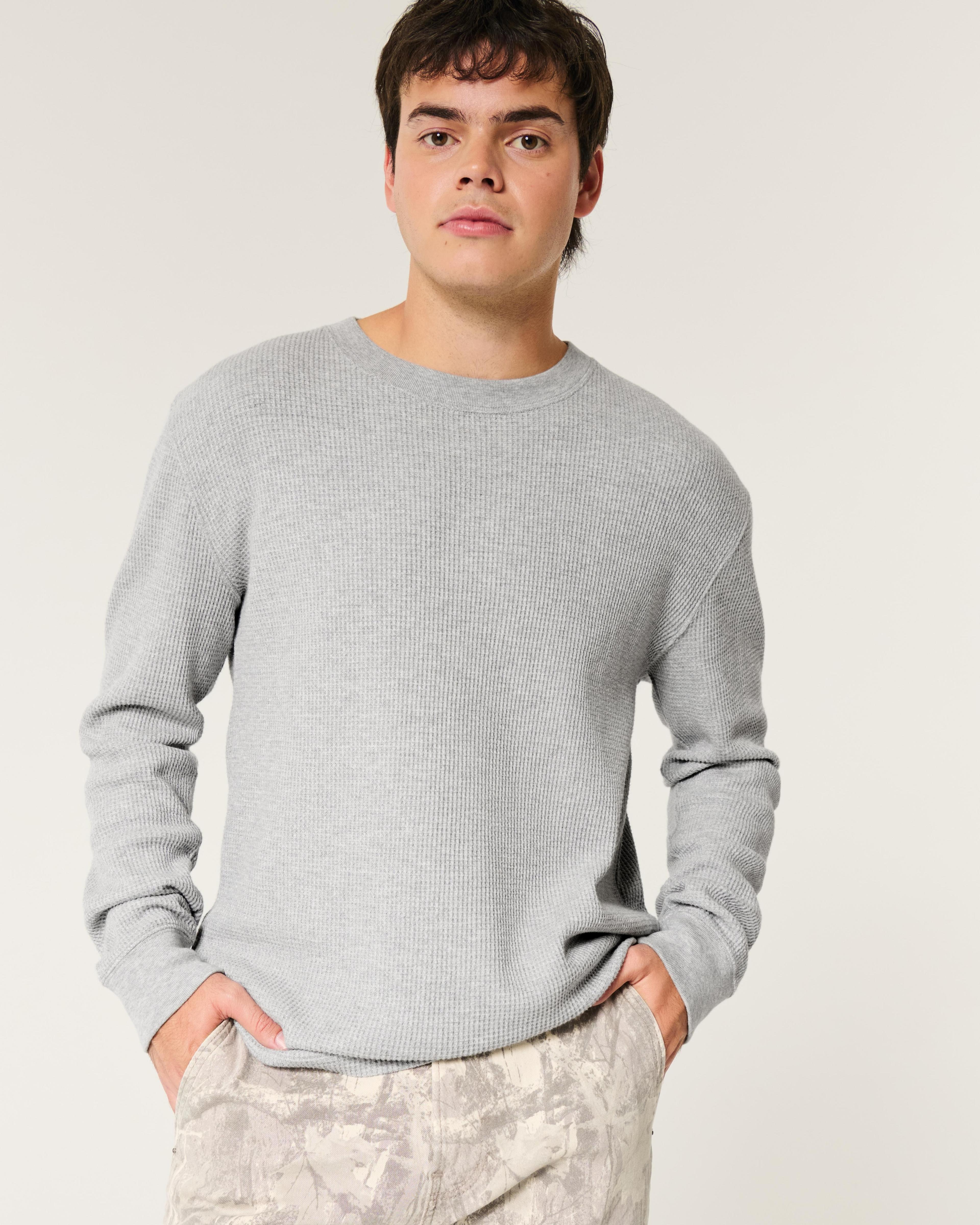 Long-Sleeve Thermal Crew T-Shirt Product Image