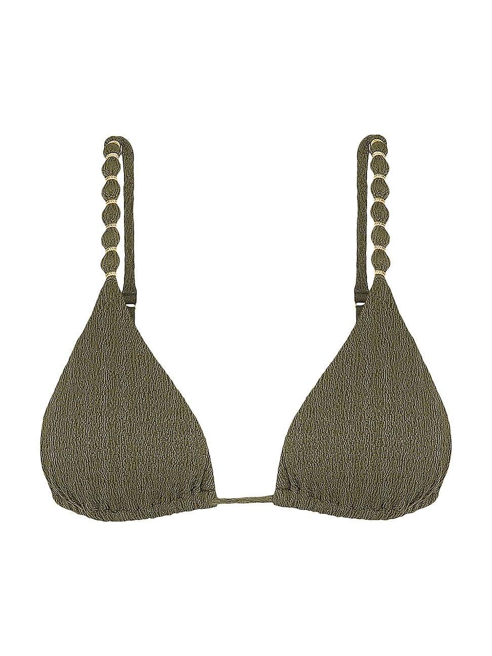 Womens Firenze Beaded Triangle Bikini Top Product Image