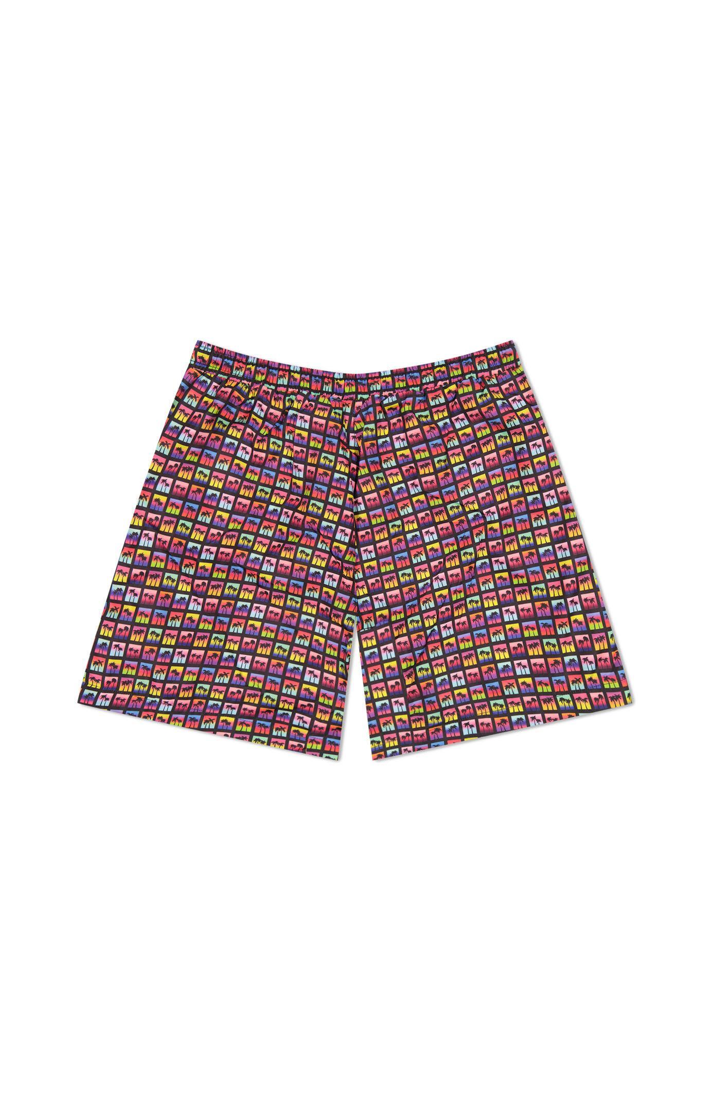 WeSC America Inc Mens Zack Palm Polaroid Aop 5 Swim Trunks - Product Image