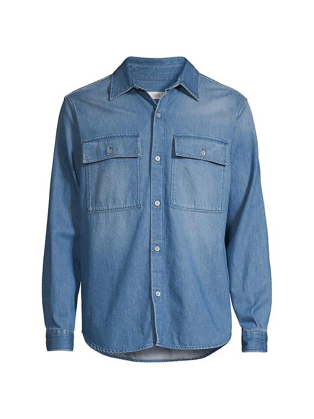 Mens Denim Utility Shirt Product Image