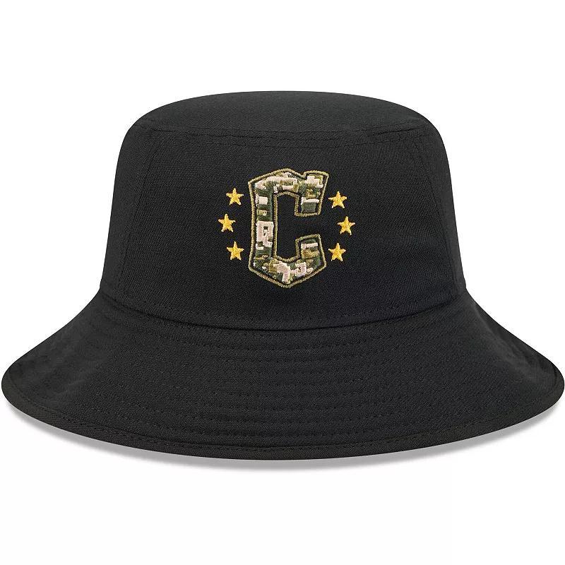 Mens New Era Black Cleveland Guardians 2024 Armed Forces Day Bucket Hat Product Image