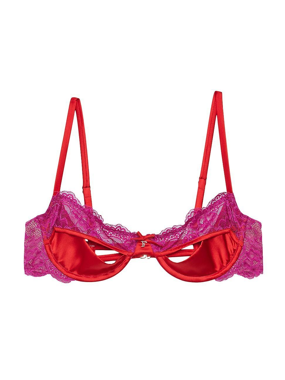 Womens Naomi Lace Cut-Out Balconette Bra Product Image