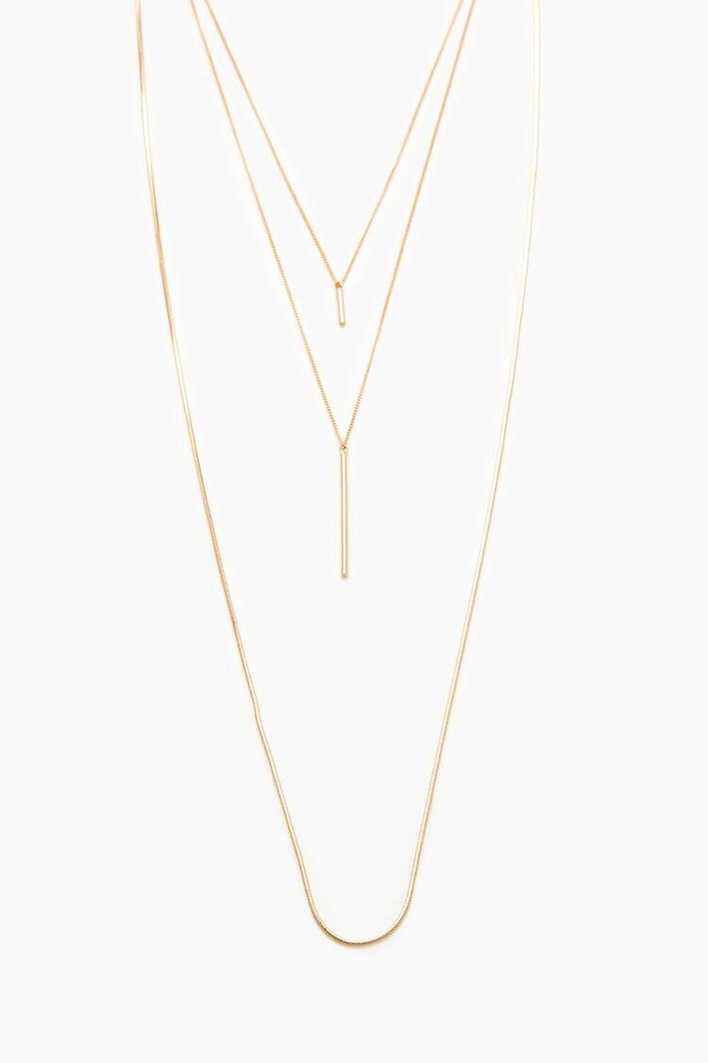 Layered Matchstick Charm Necklace | Forever 21 Product Image