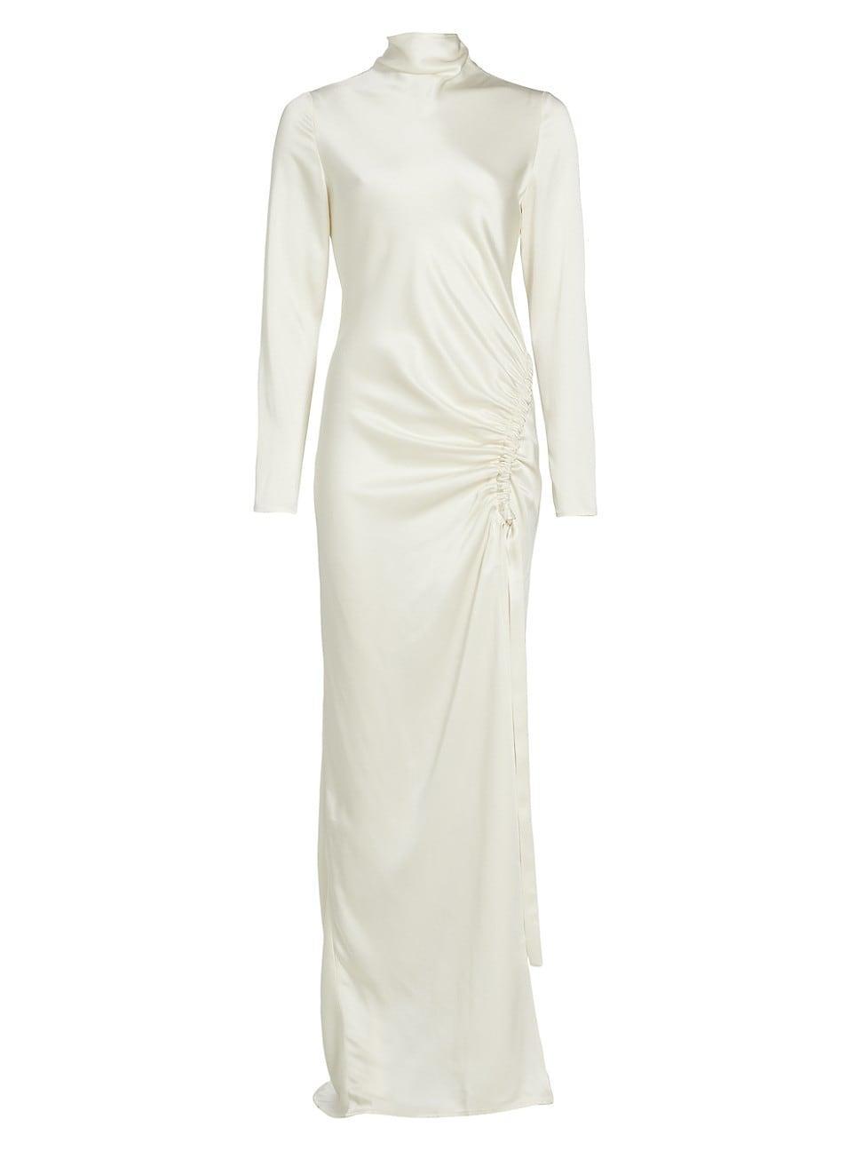 Womens Satin Maxi Dress Product Image