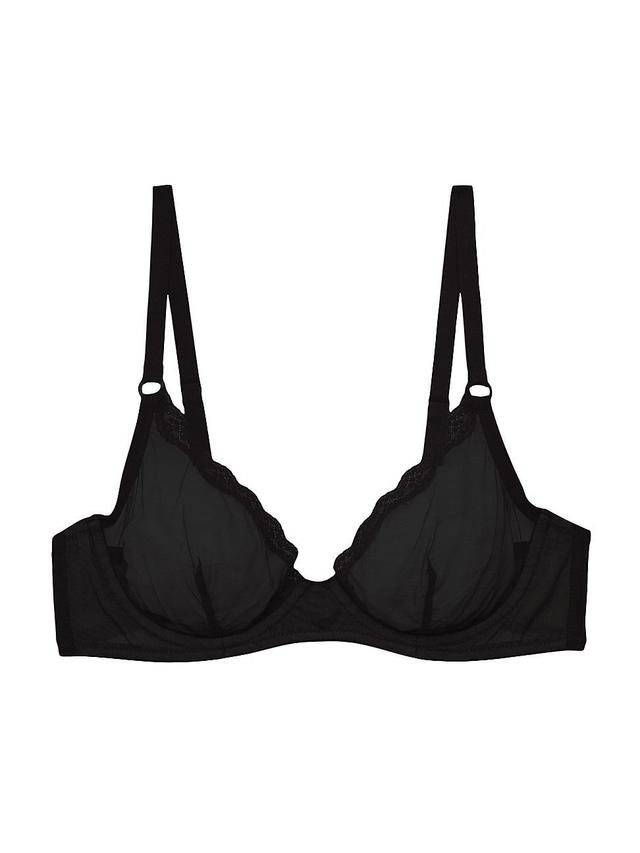 Womens Sheer Tulle Demi Bra Product Image