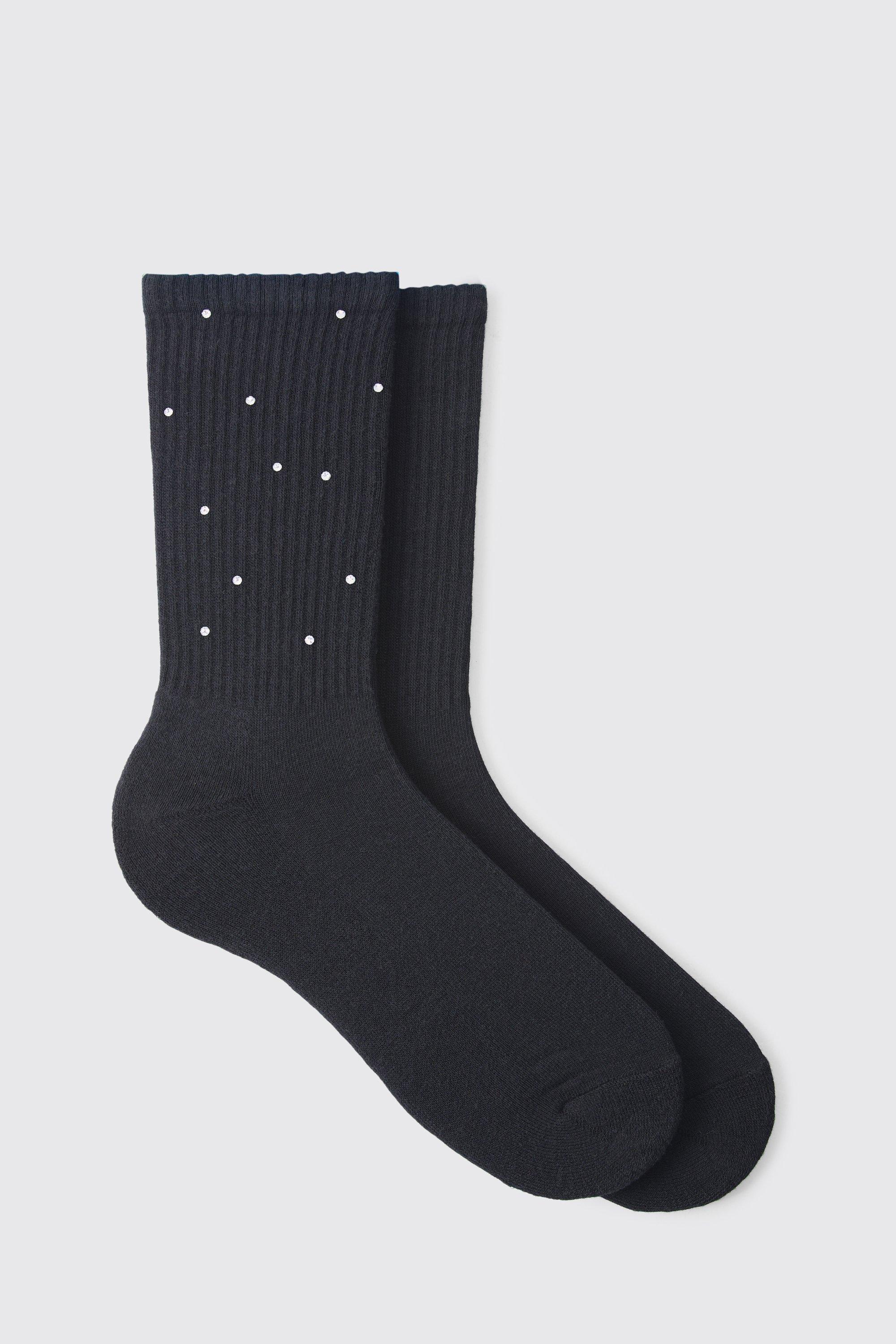 Rhinestone Socks | boohooMAN USA Product Image