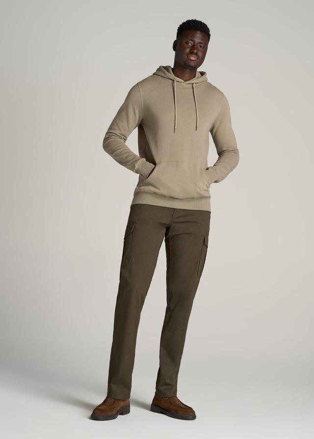 Wearever Fleece Pullover Men's Tall Hoodie in Khaki Male Product Image