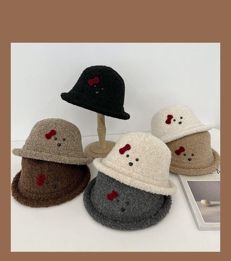 Bow Knit Bucket Hat Product Image