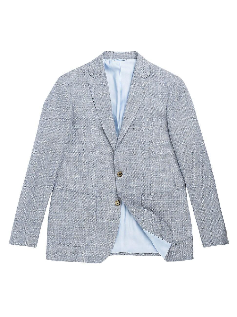 Mens The Cascades Wool & Linen-Blend Slim-Fit Two-Button Blazer Product Image