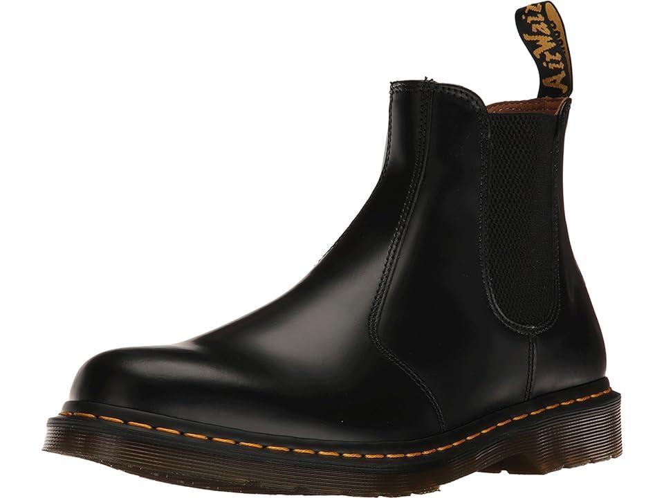 Dr. Martens 2976 Yellow Stitch Smooth Leather Chelsea Boots Smooth) Shoes Product Image