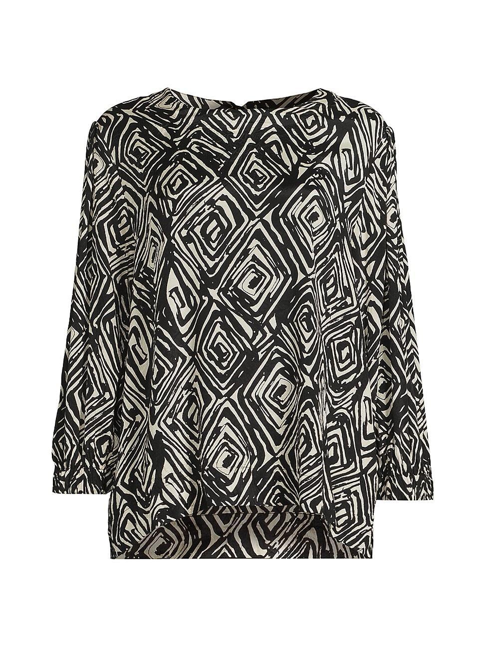 Womens Brisa Geometric Blouse Product Image