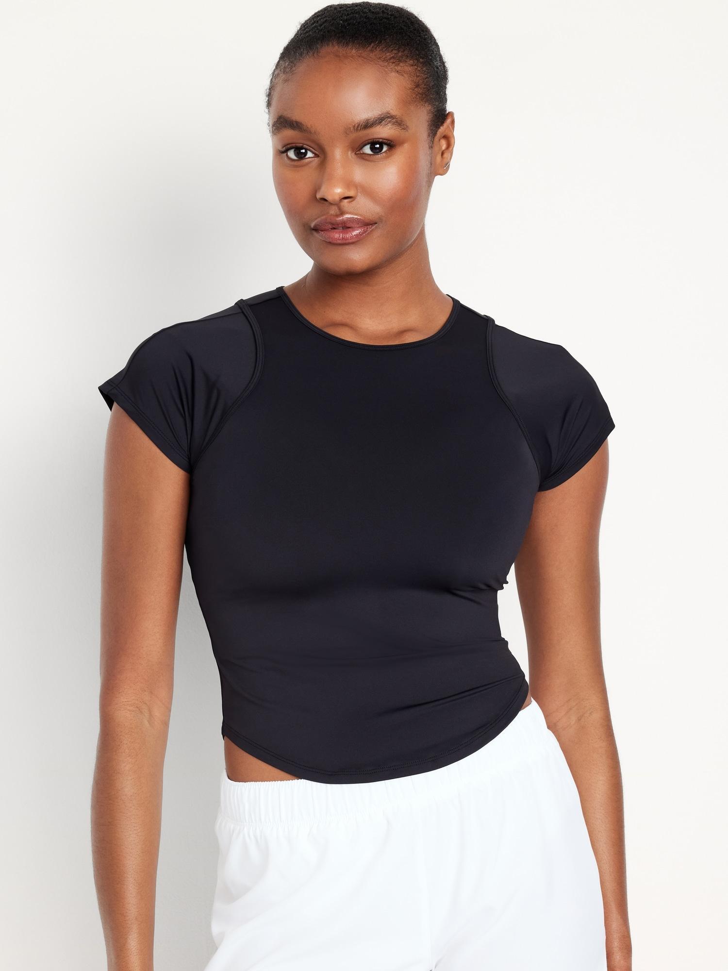 FlowForm Cropped Cutout-Back Top for Women Product Image