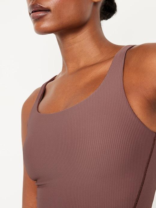 Light Support PowerSoft Ribbed Longline Sports Bra Product Image