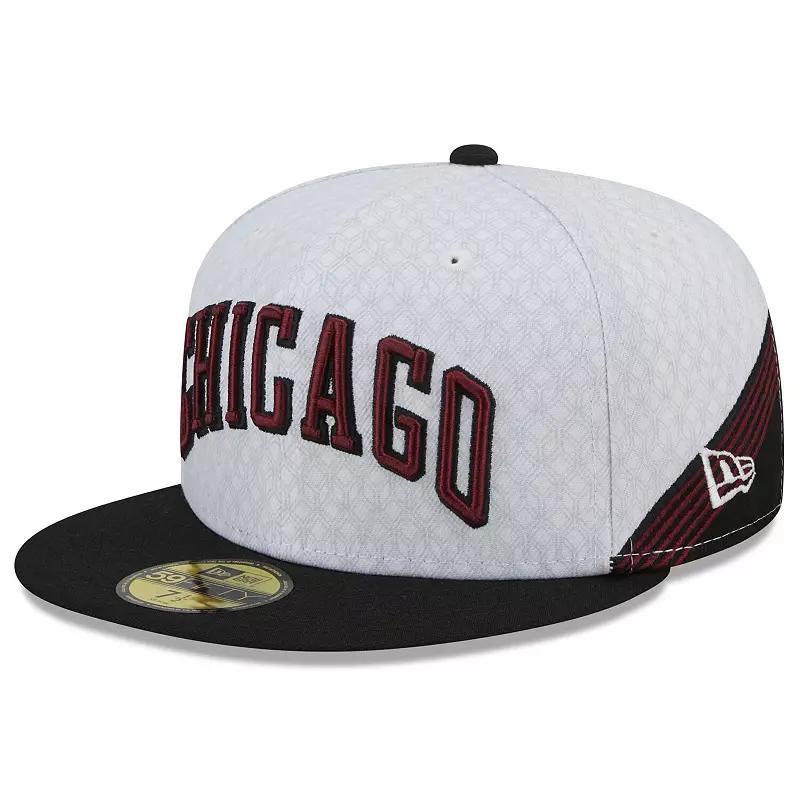 Mens New Era Chicago Bulls 2022/23 City Edition Official 59FIFTY Fitted Hat Product Image