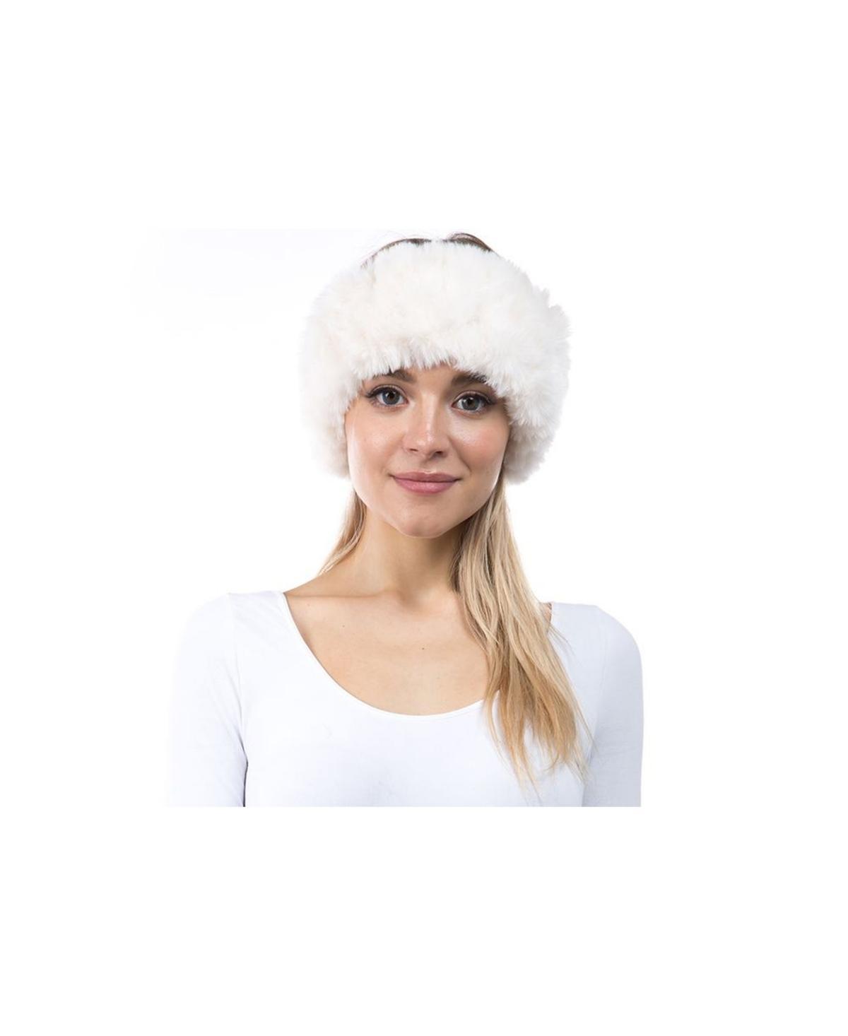 Marcus Adler Womens Plush Faux Fur Stretch Headband Product Image