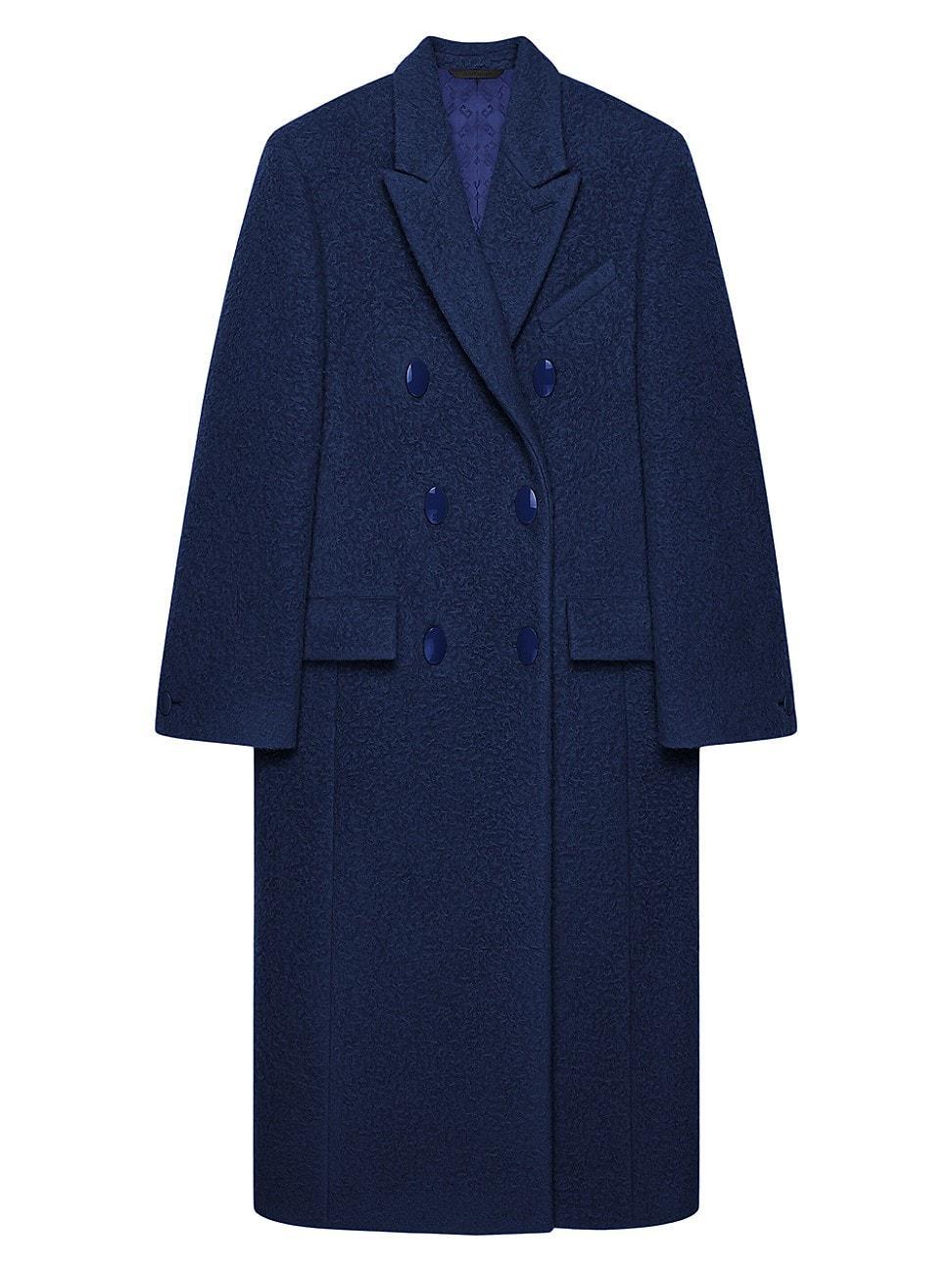 Womens Alpaca Bouclette Wool Coat Product Image