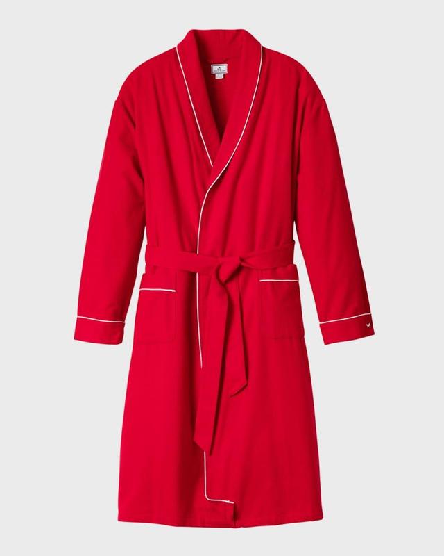 Men's Piped Flannel Robe Product Image