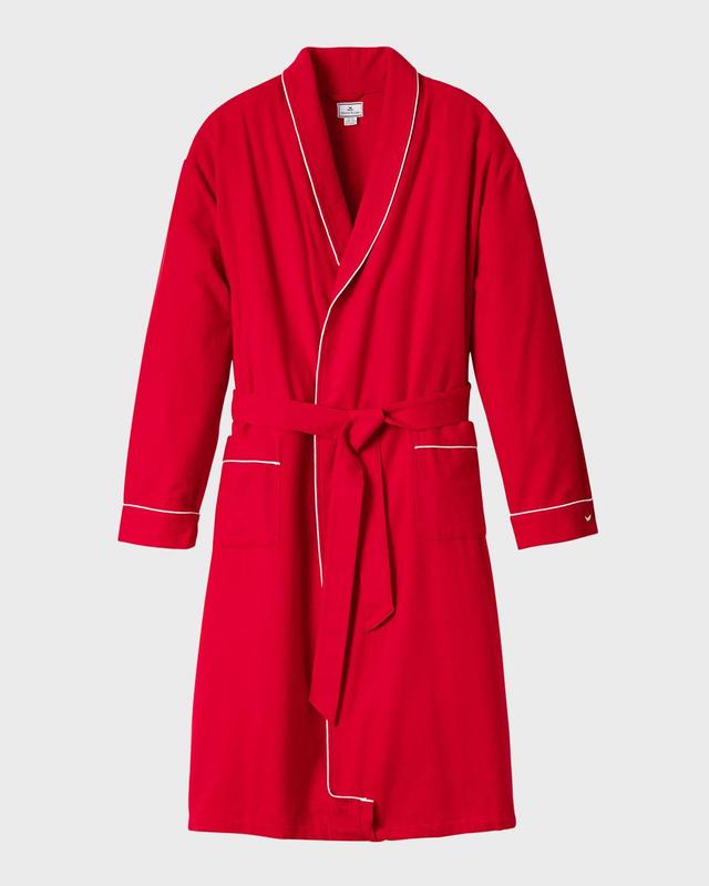 Mens Piped Flannel Robe Product Image