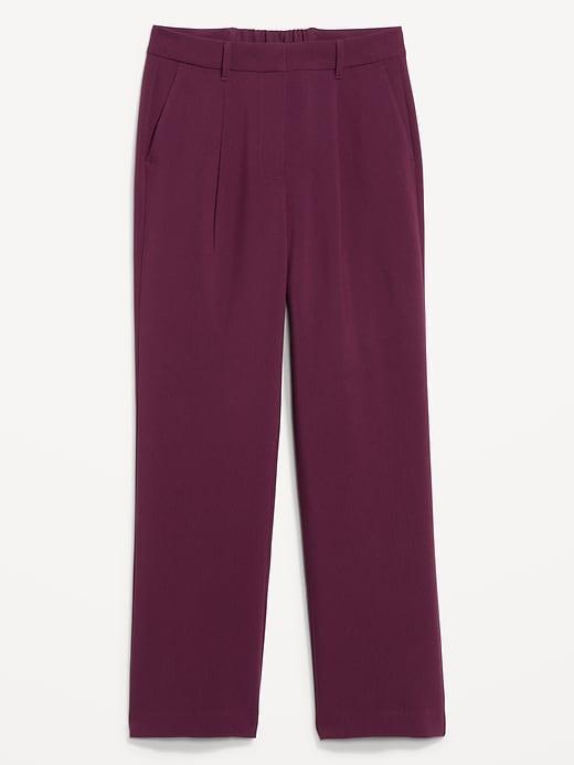 Extra High-Waisted Taylor Wide-Leg Trouser Pants Product Image