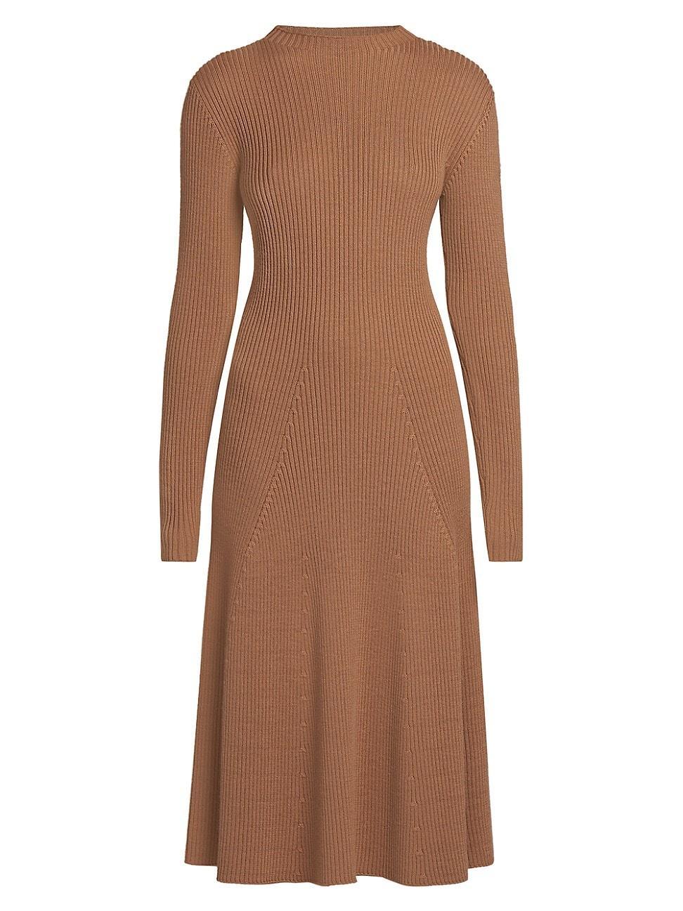 Moncler Ribbed Sweater Midi Dress Product Image