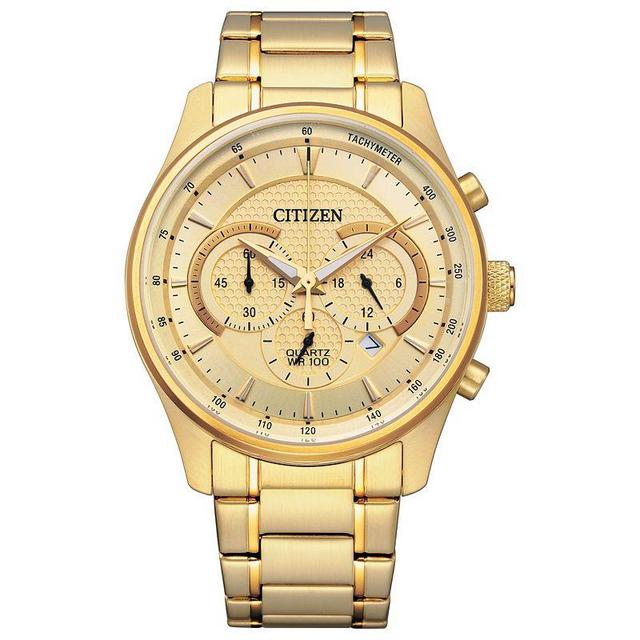 Citizen Mens Goldtone Stainless Steel Chronograph Watch - AN8192-56P Product Image