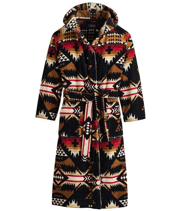 Pendleton Patterned Long Sleeve Plush Terry Velour Robe Product Image