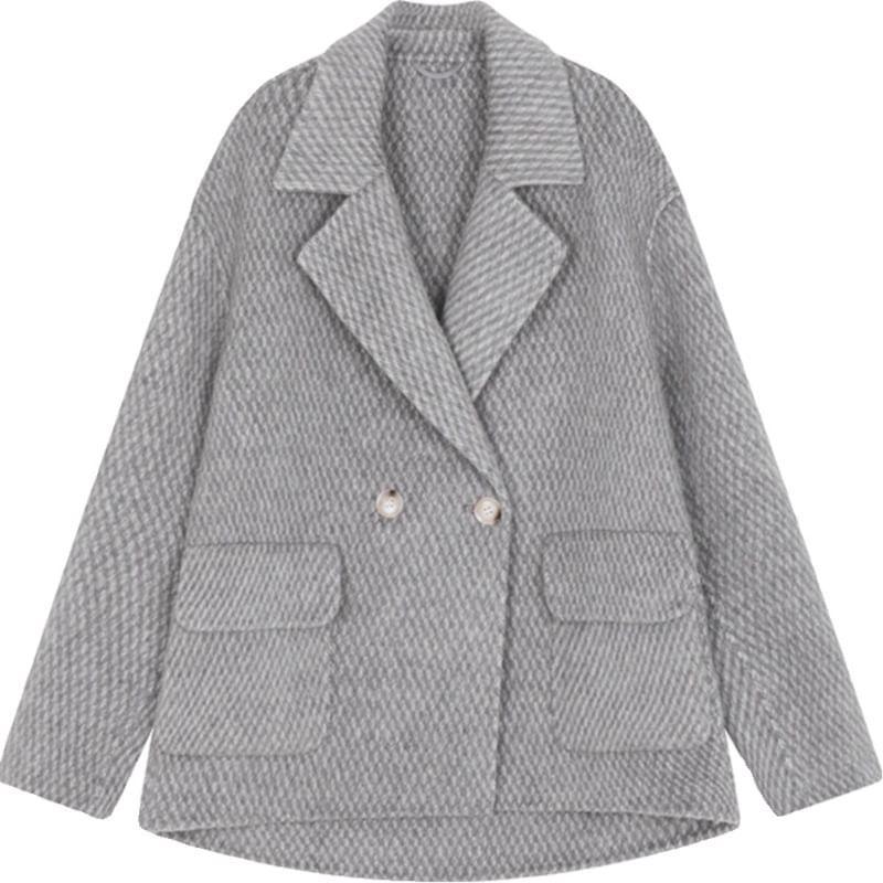 Double Breasted Twill Long Coat Product Image