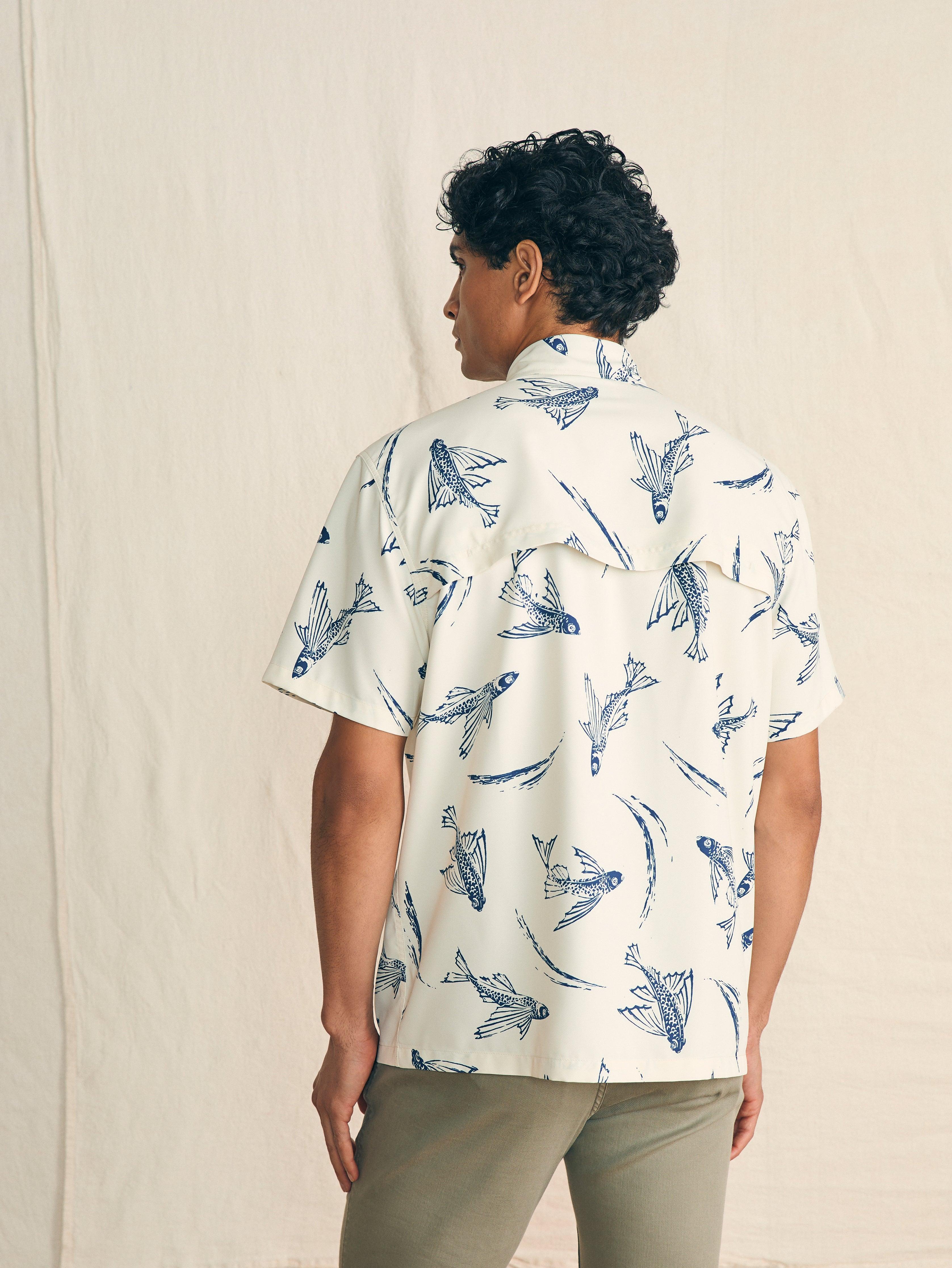 Shorelite Short-Sleeve Tech Shirt - Cream Island Fish Male Product Image