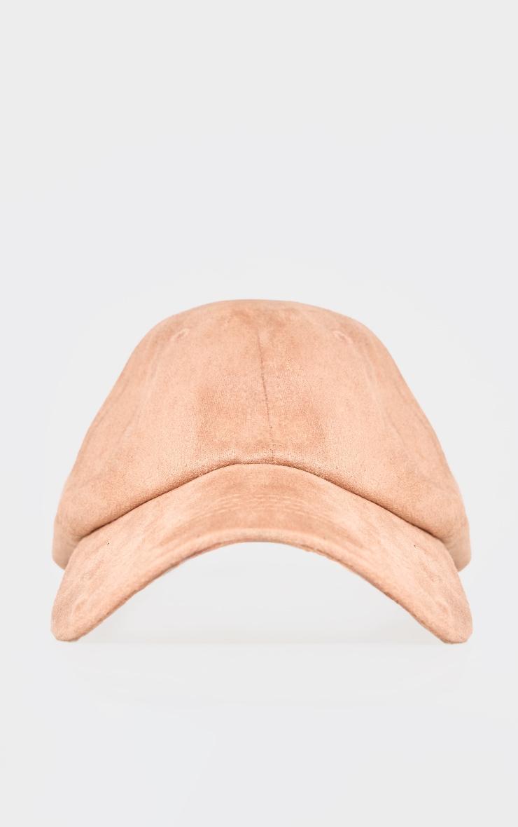 Taupe Faux Suede Cap Product Image