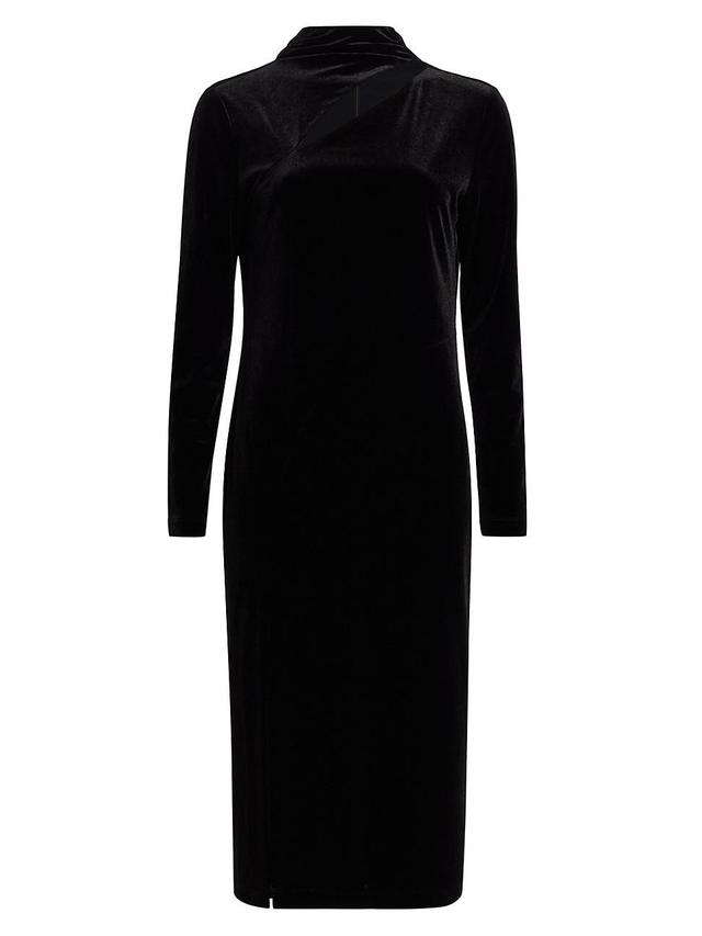 Womens The Veronica Cut Out Midi Velvet Dress Product Image