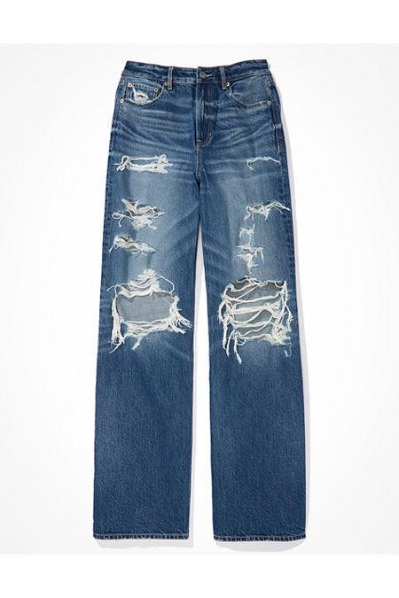 AE Super High-Waisted Baggy Wide-Leg Jean Women's Product Image