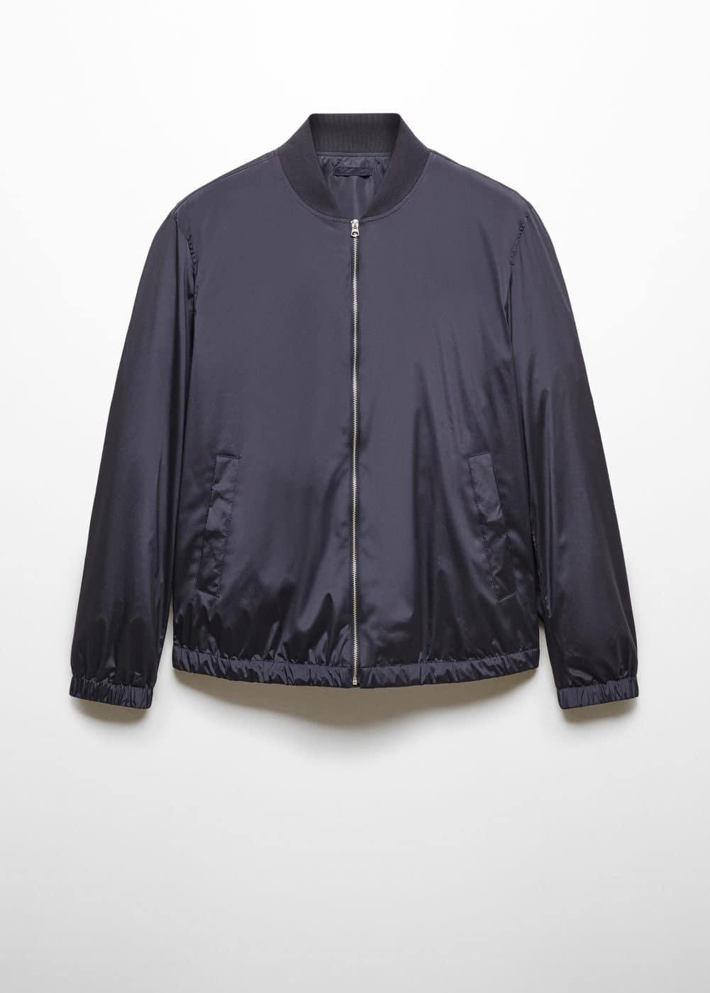 MANGO MAN - Water repellent bomber jacket dark navyMen Product Image