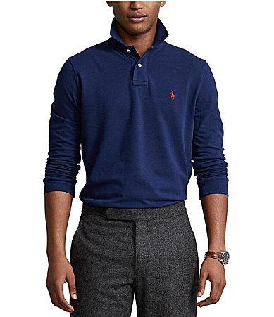 Polo Ralph Lauren Mens Classic Fit Long Sleeve Mesh Polo Product Image