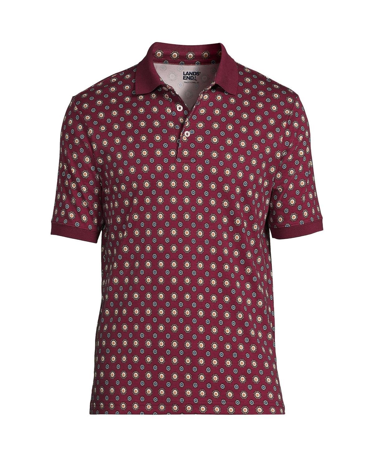 Mens Lands End Super Soft Supima Polo Rich Red Product Image