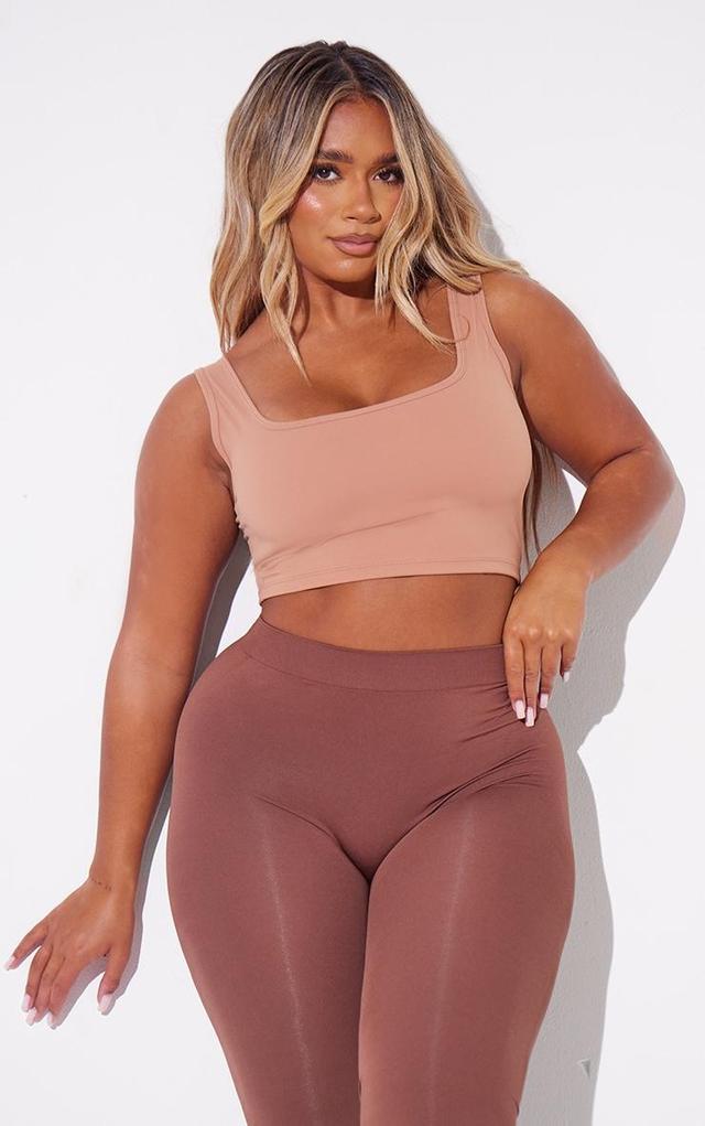 Shape Mocha Sculpted Scoop Neck Crop Top Product Image