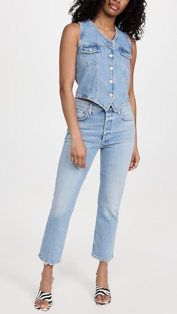 AGOLDE Riley High Rise Straight Crop Jeans | Shopbop Product Image