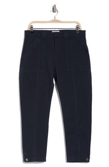 FRAME Trapunto Button Tab Cuff Pants In Washed Navy Product Image