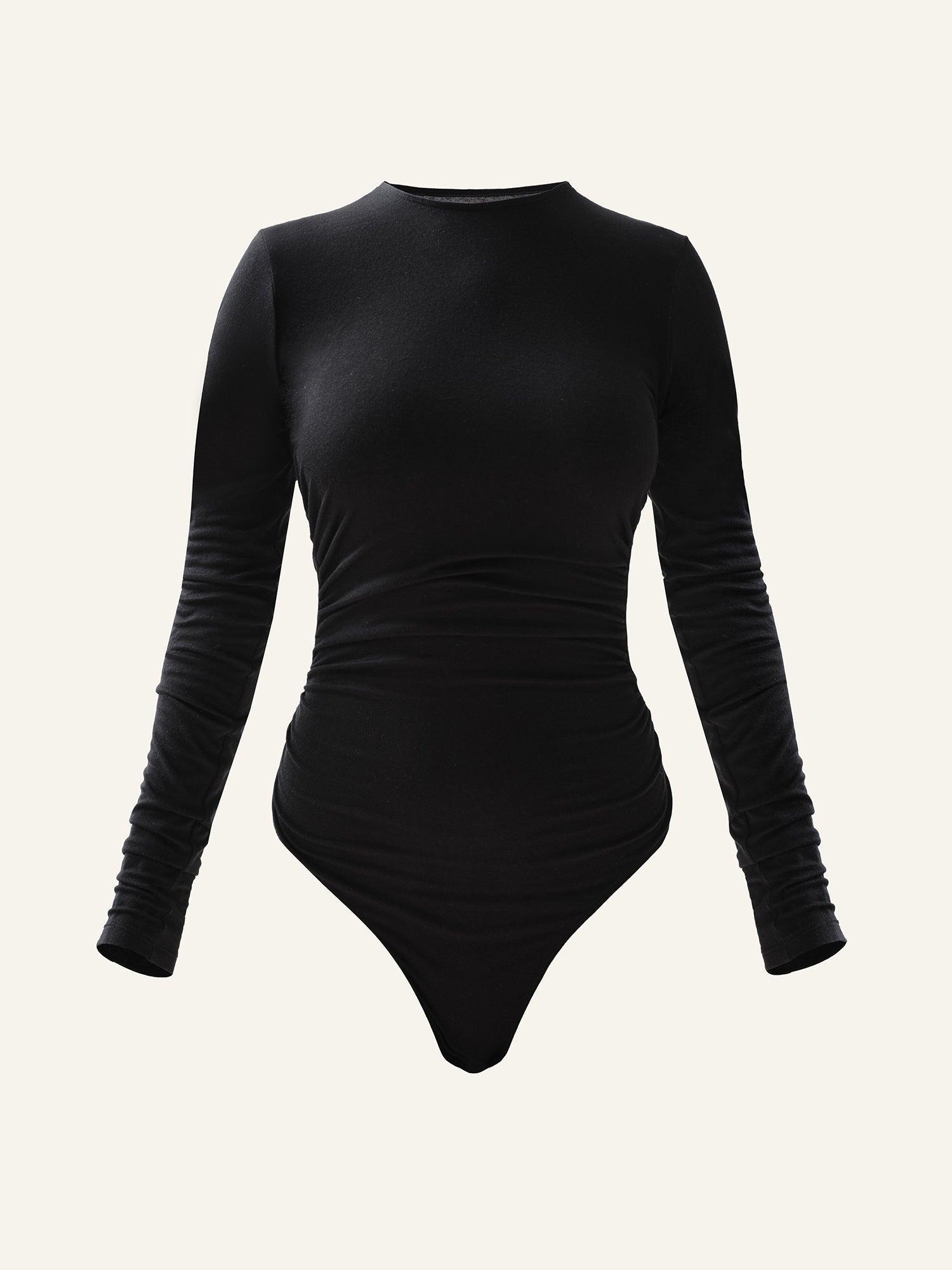 Modal bodysuit long in Onyx Product Image