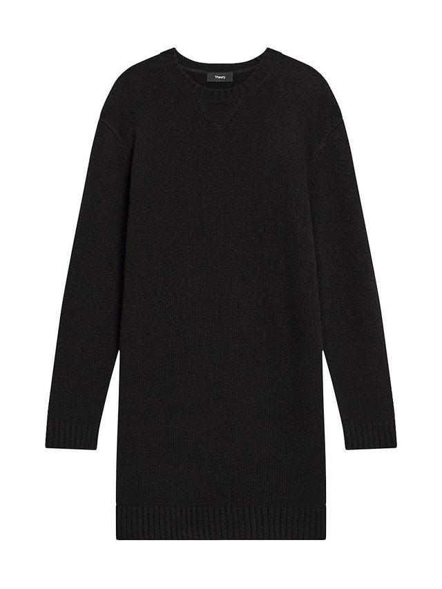 Womens Wool-Blend Jersey-Knit Sweaterdress Product Image